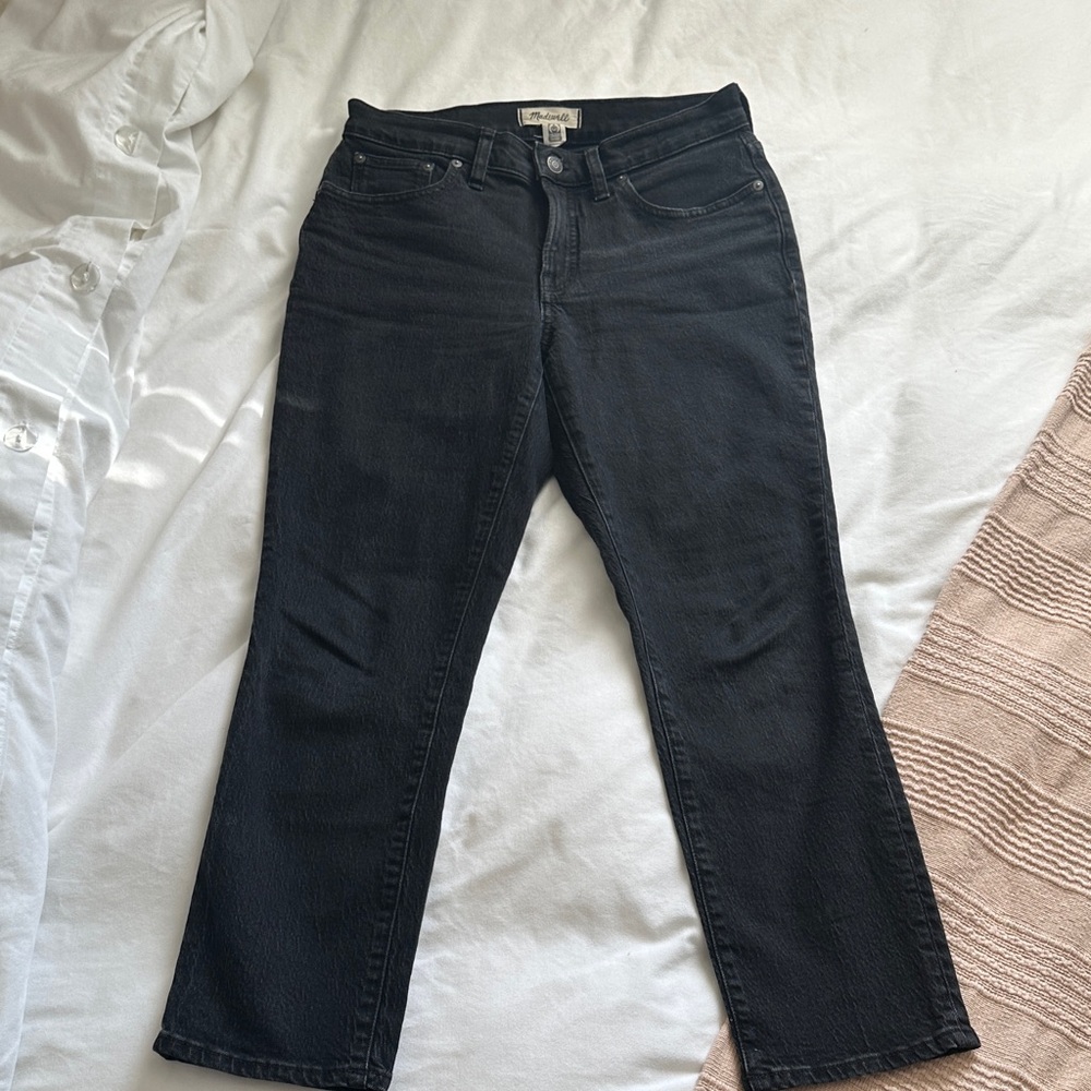 Madewell Women's Black Wash Mid-Rise vintage Jeans